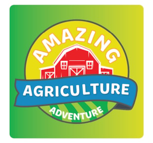 Amazing Agriculture Adventure logo on a gradient backdrop